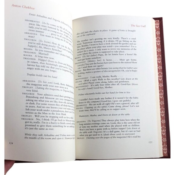 Anton Chekhov Greatest Plays Leather Bound Book Franklin Library Staging Props D - Picture 12 of 16